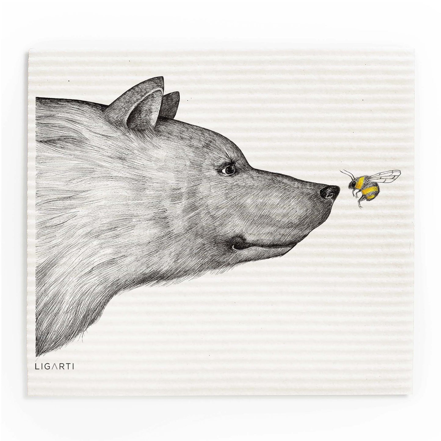 Schwammtuch 3er Set - Biene & Bär