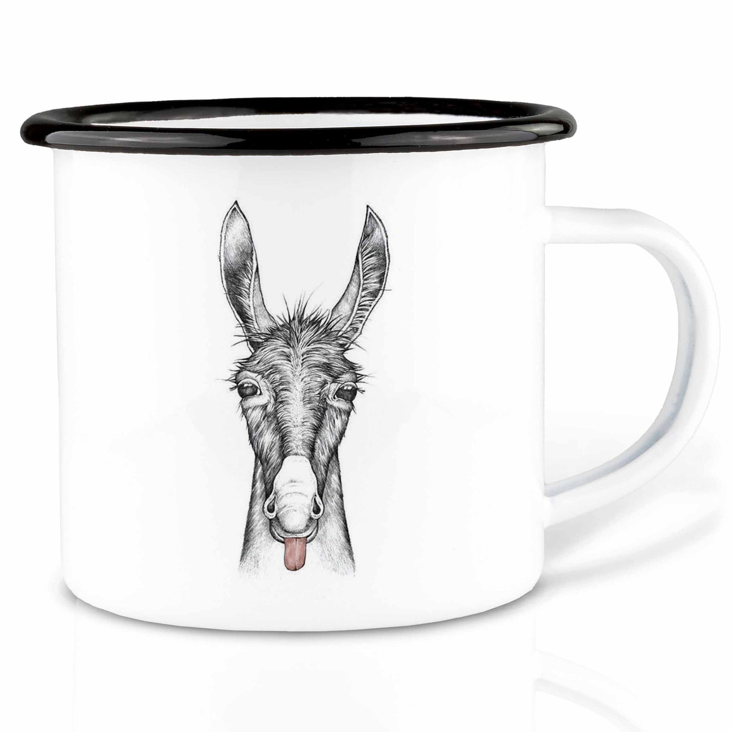 Emailletasse - Esel Lore