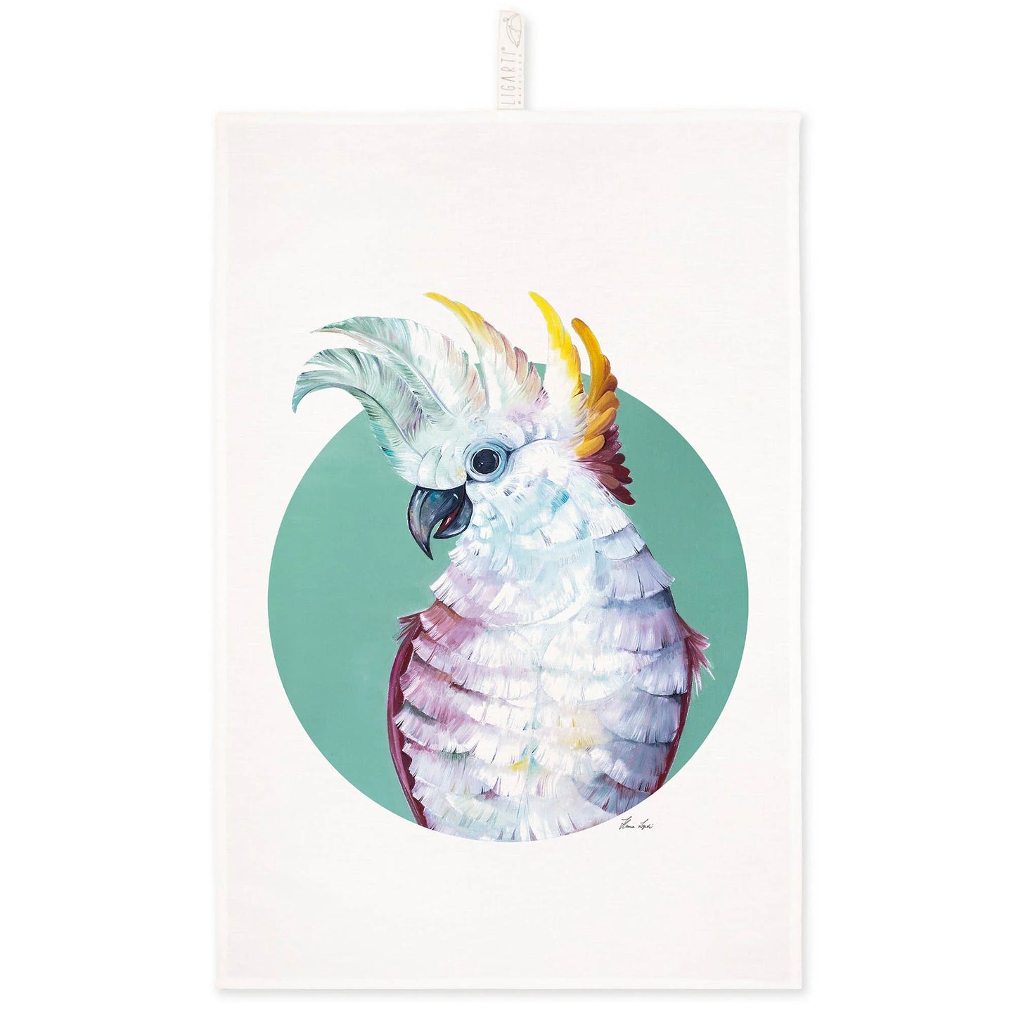 Ligarti Geschirrtuch Kakadu