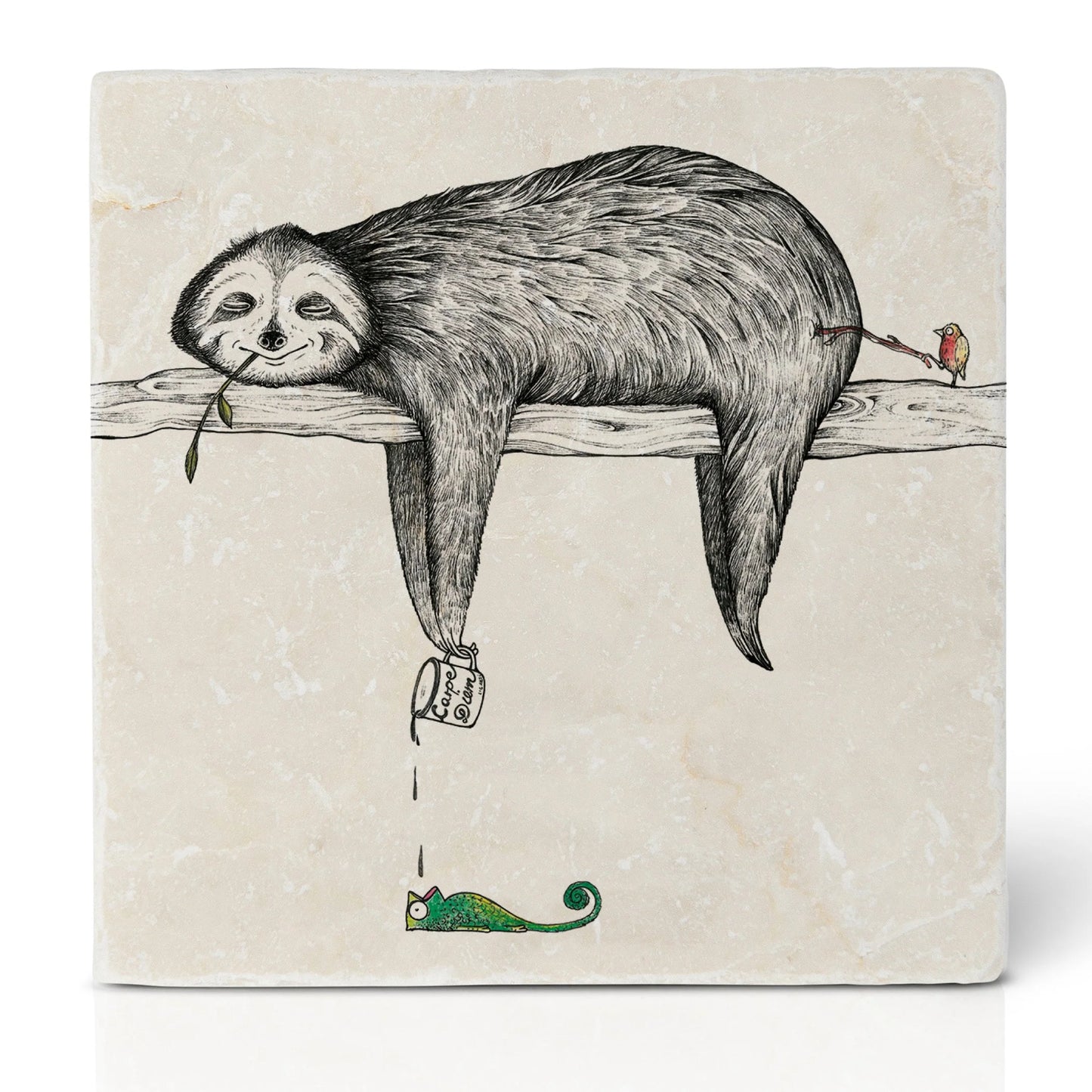 Fliesenuntersetzer 4er - Set Tierwelt
