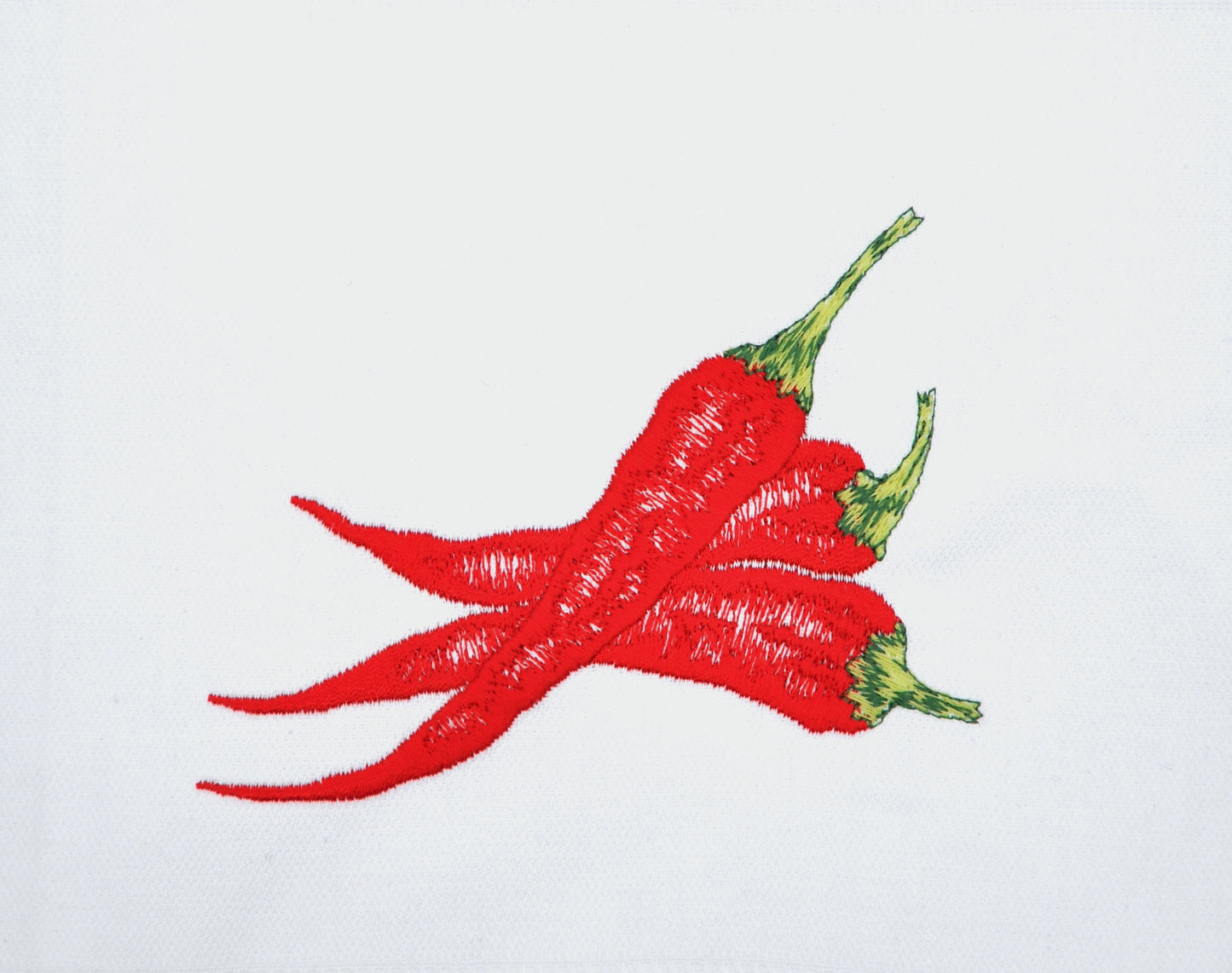 Geschirrtuch „Chili" handbestickt