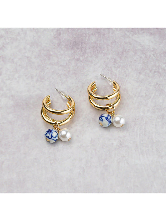Ohrring doppelter Ring