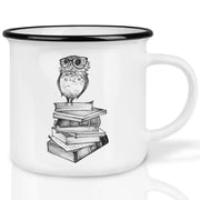 Ligarti Keramiktasse Büchereule – Tasse mit lesender Eulen-Illustration
