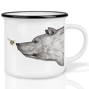 Ligarti Keramiktasse Die Begegnung – Keramiktasse mit stimmungsvollem Tierbegegnungs-Motiv