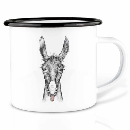 Emailletasse - Esel Lore