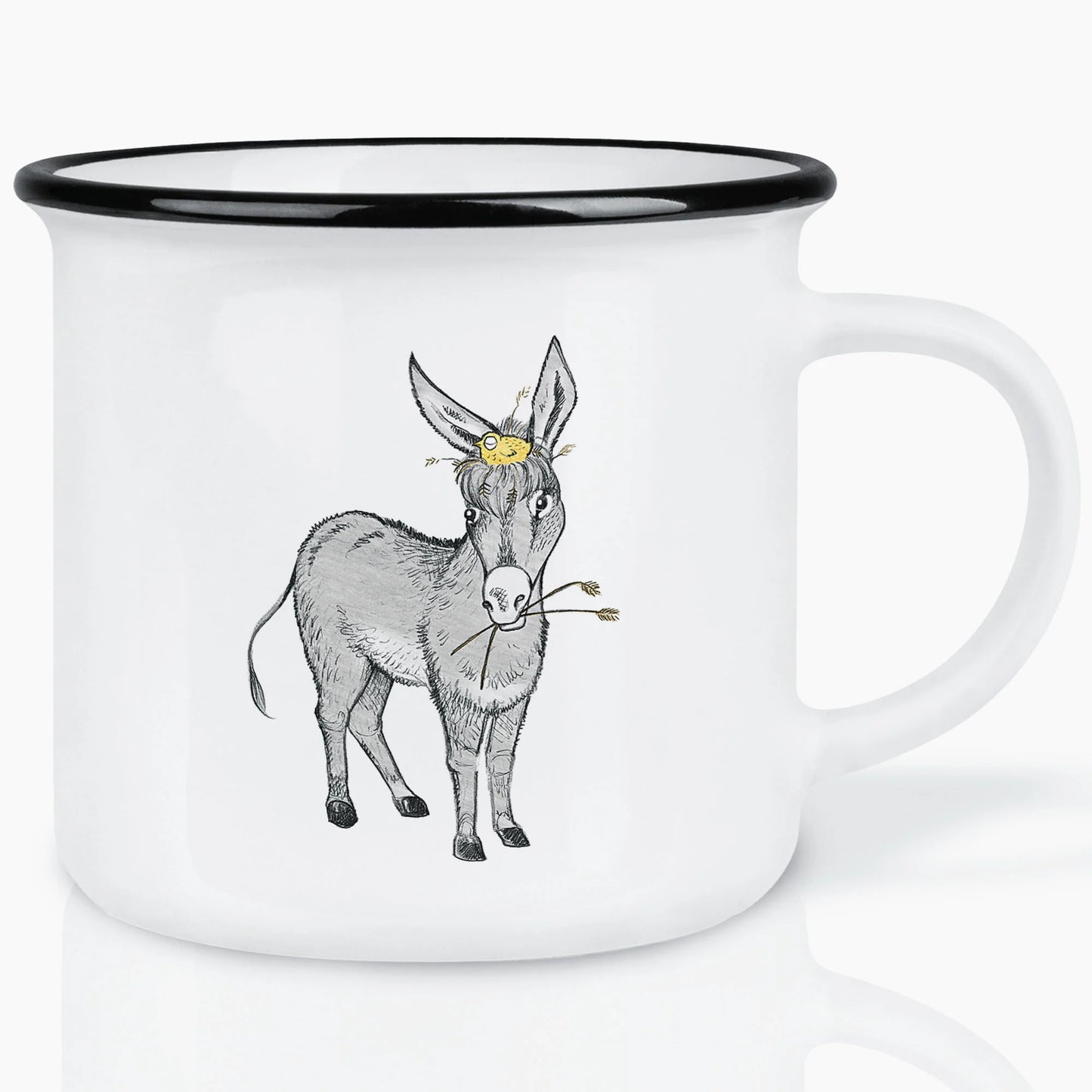 Ligarti Keramiktasse Eselnest – handgemachte Tasse mit Esel-Motiv