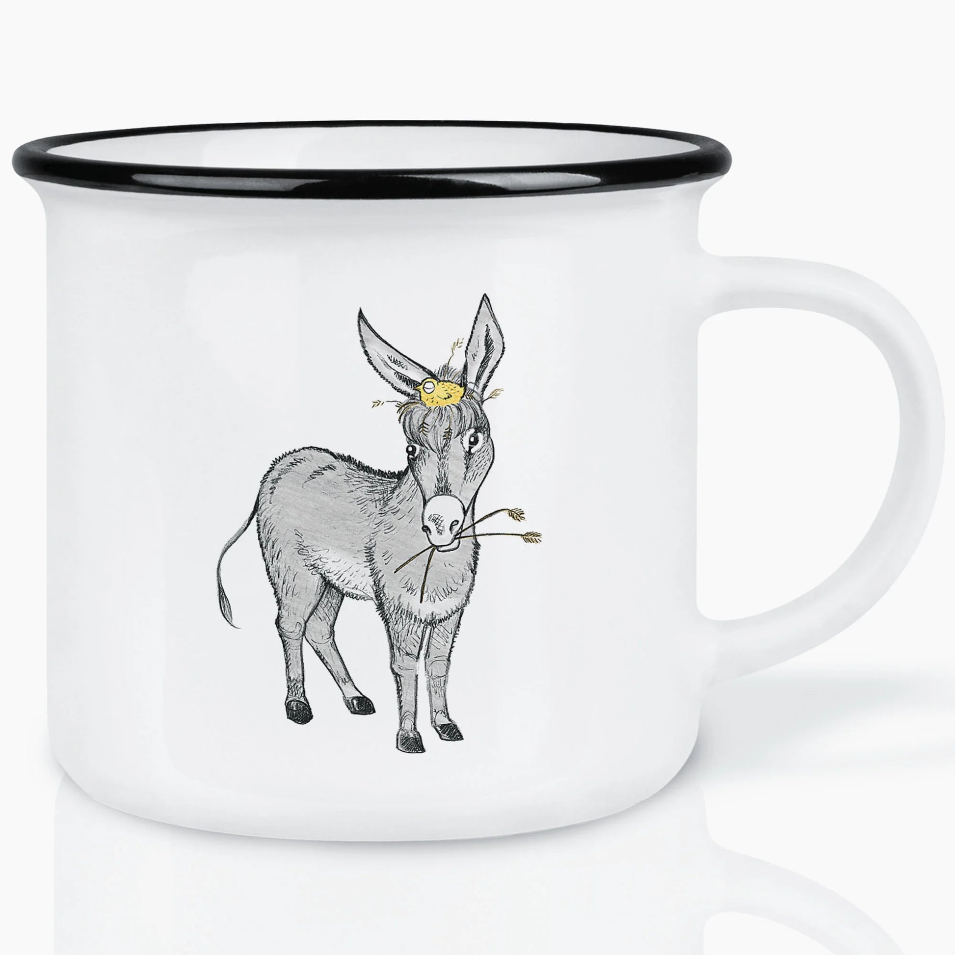 Ligarti Keramiktasse Eselnest – handgemachte Tasse mit Esel-Motiv