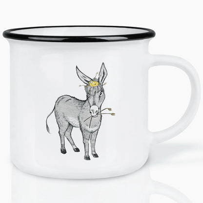 Ligarti Keramiktasse Eselnest – handgemachte Tasse mit Esel-Motiv