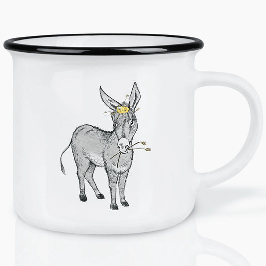 Ligarti Keramiktasse Eselnest – handgemachte Tasse mit Esel-Motiv