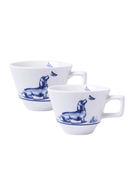 Espressotassen mit Dackel – handbemalte Espressotasse mit Dackel-Motiv