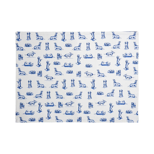 Tischset mit Dackelmotiv – charmantes Tischläufer-Set mit Dackel-Motiv