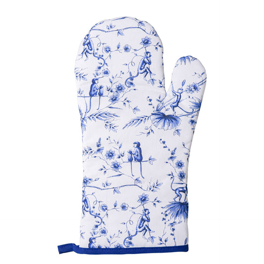 Ofenhandschuh mit Affenmotiv