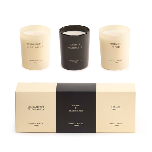 Luxus-Geschenkset Cereria Mollà 3 Kerzen – exklusives Duftkerzen-Set als Geschenk