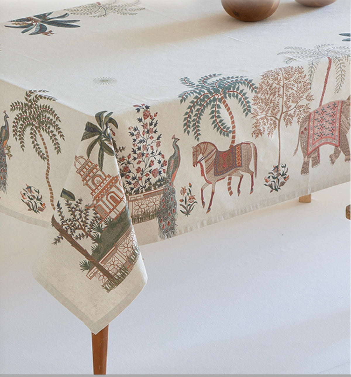 Tischdecke Orientalisch Pferde & Elefant (250 x 150)