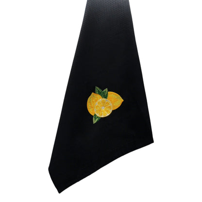 Geschirrtuch „Limone" handbestickt