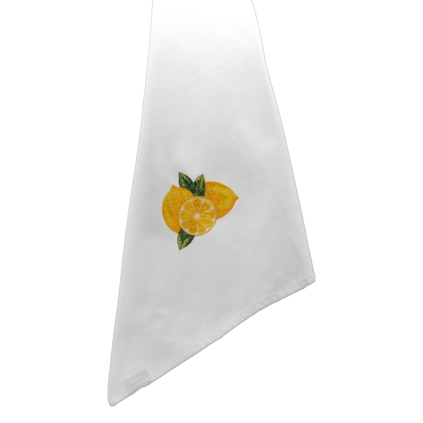 Geschirrtuch „Limone" handbestickt