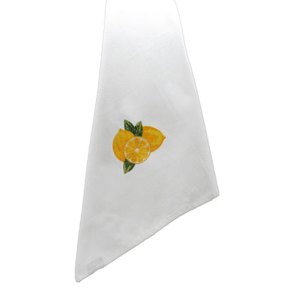 Geschirrtuch „Limone" handbestickt