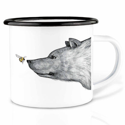 Emailletasse - Biene & Bär