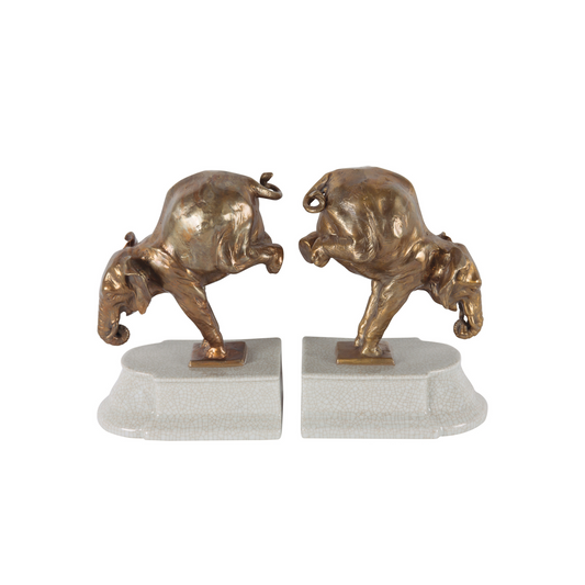 Buchstützen Elefant