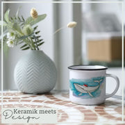 Keramiktasse Walnachten – Tasse von oben