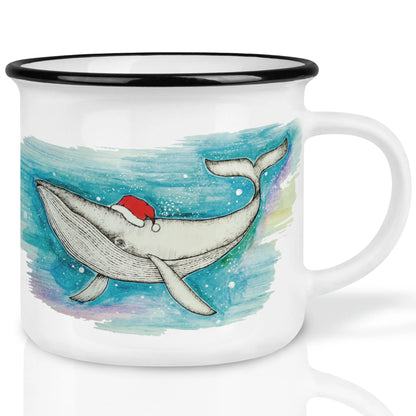Keramiktasse Walnachten – Ligarti Weihnachtstasse mit Walnuss-Motiv