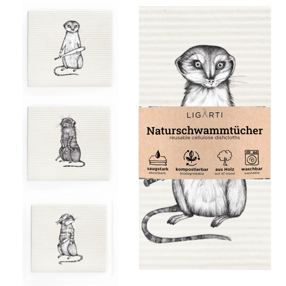 Schwammtuch 3er Set - Erdmann Gang