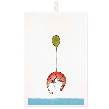 Geschirrtuch  - Shrimp mit Ballon