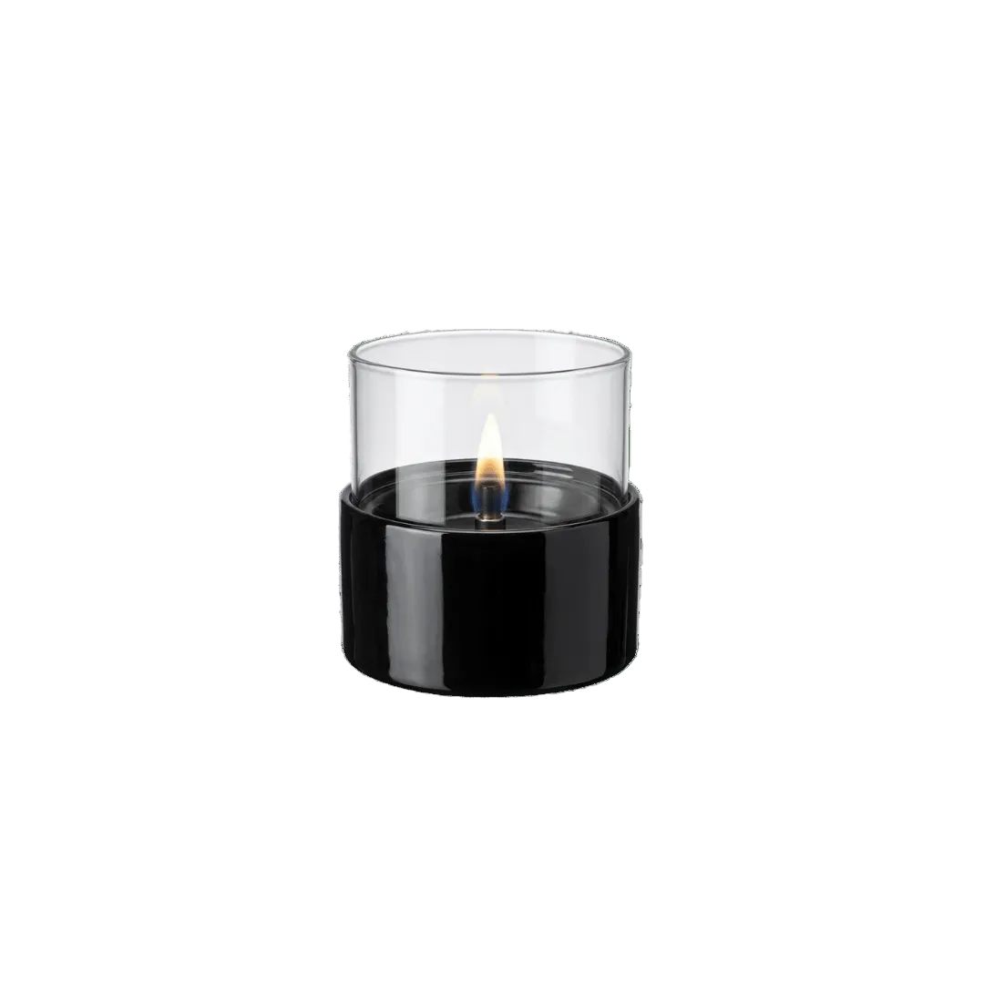 Tenderflame Aster 10 schwarz – schwarze Bio-Ethanol-Tischfackel Asterform