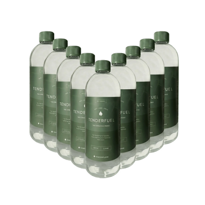 Tenderfuel organisch – Brennstoff-Flasche Nahaufnahme