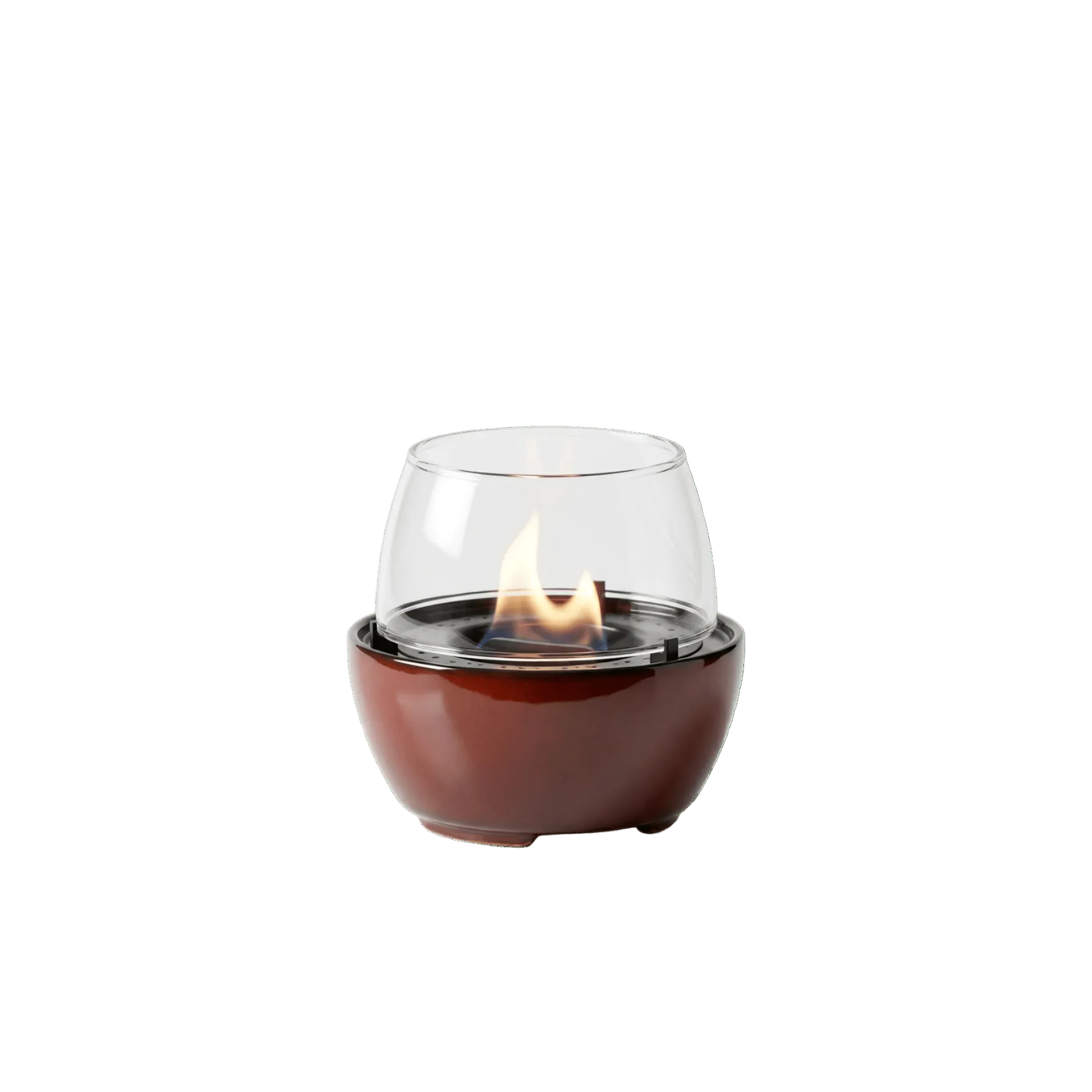 Tenderflame Tulip 14 braun – braune Bio-Ethanol-Tischfackel Tulpenform