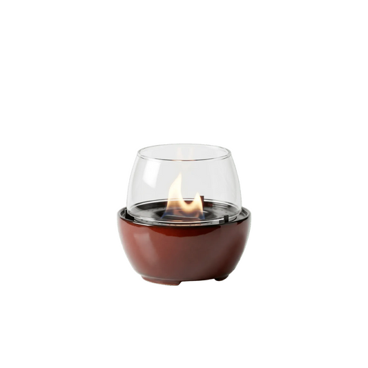 Tenderflame Tulip 14 braun – braune Bio-Ethanol-Tischfackel Tulpenform