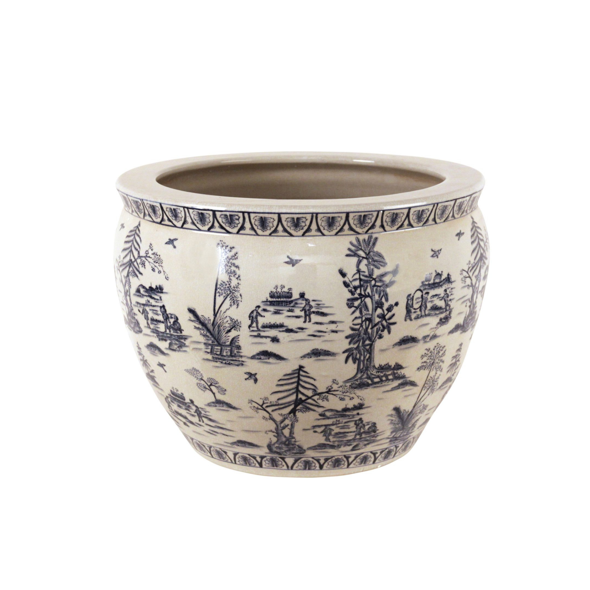 Keramik-_bertopf_im_chinesischen_Stil_mit_klassischem_Landschaftsdekor_in_Blau-Wei
