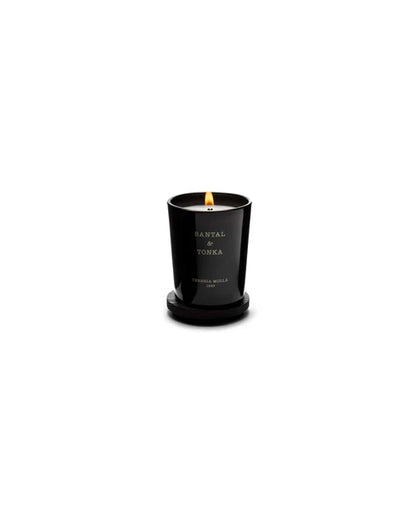 Mini Candle Cereria Mollà – Glas-Nahaufnahme Etikett